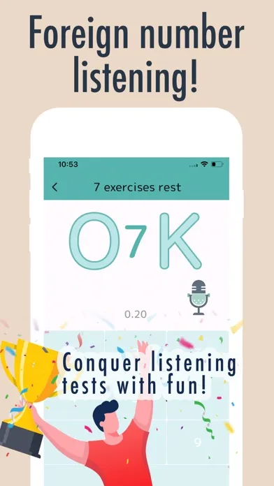 Zrzuty ekranu Listening to numbers! Lisnum