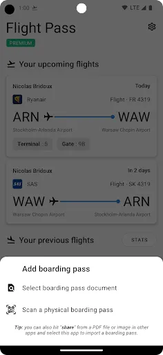 Flight Boarding Pass Wallet应用截图