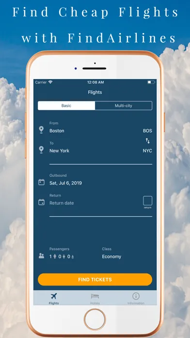 FindAirlines Flight,Hotels,Car应用截图