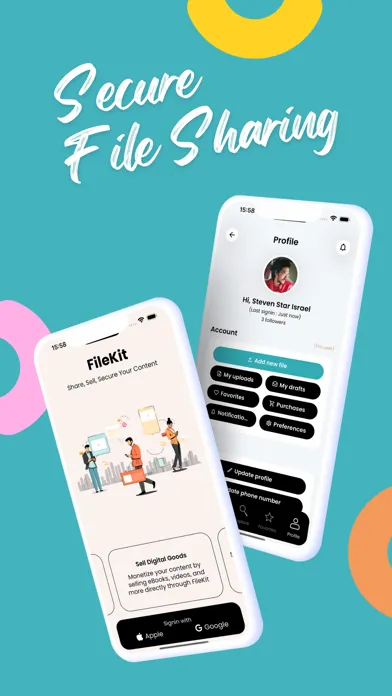Ảnh chụp màn hình của FileKit - Sell Digital Content