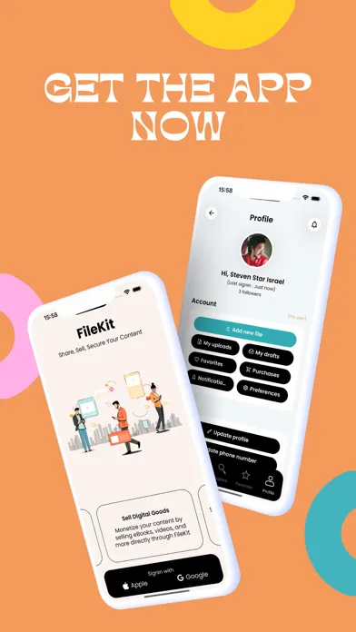 Ảnh chụp màn hình của FileKit - Sell Digital Content