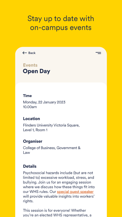 Flinders University App स्क्रीनशॉट