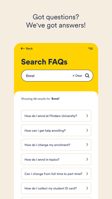 Flinders University App स्क्रीनशॉट