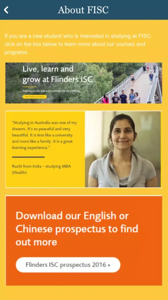 Captures d'écran de Flinders ISC