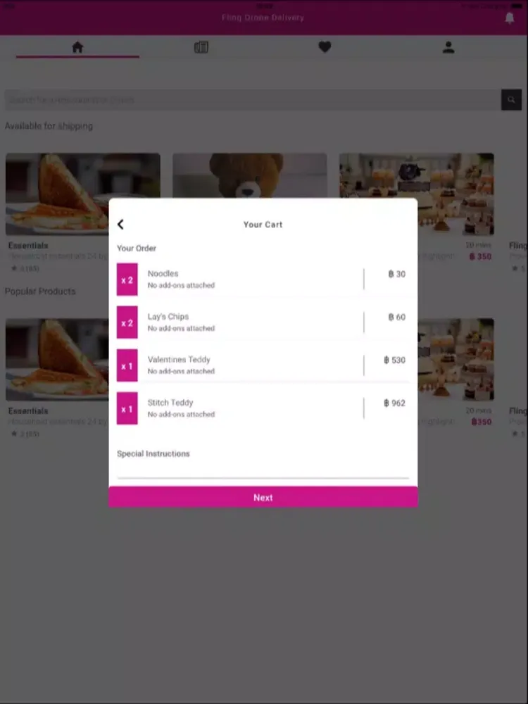 Fling Drone Delivery iPad  স্ক্রিনশট