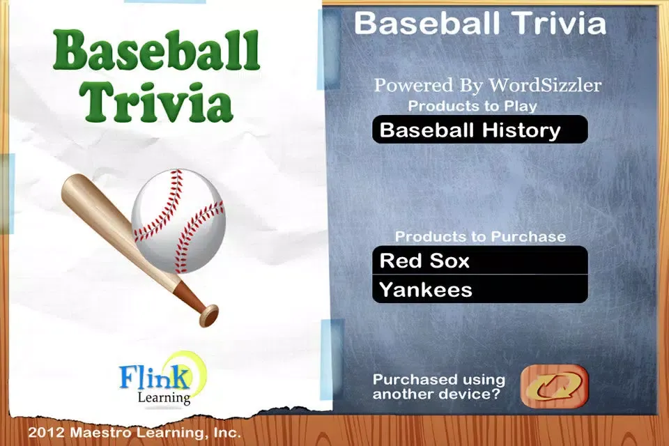 Baseball Trivia: Learn Baseball Facts & History - Powered by Wordsizzler स्क्रीनशॉट