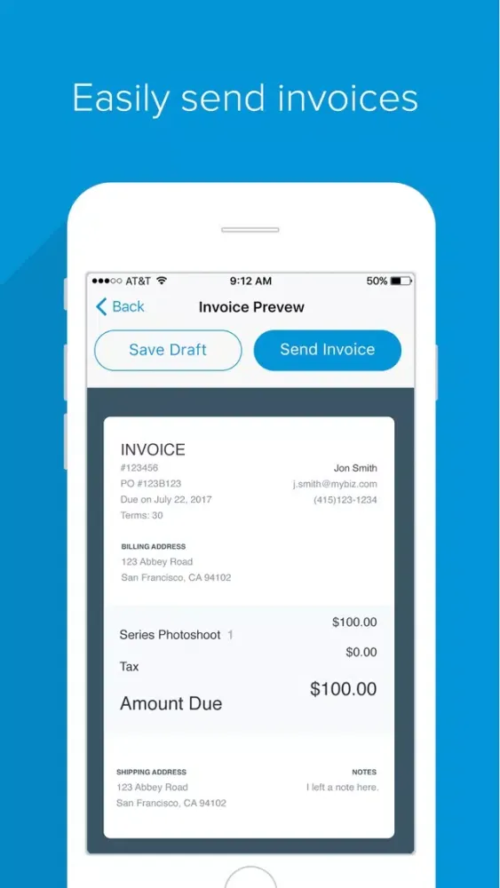Tangkapan layar Flint - Accept Cards Invoices