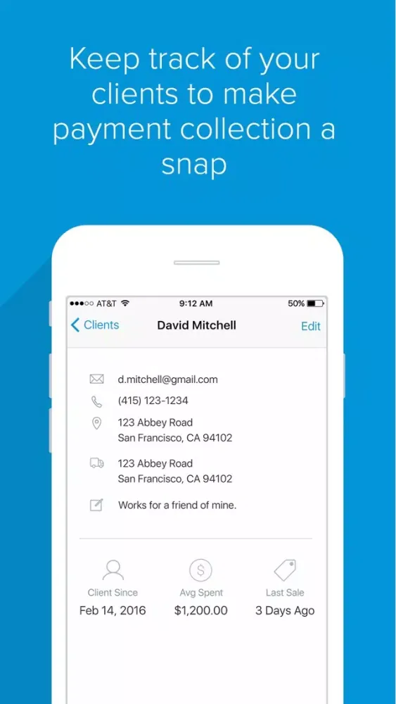 Tangkapan layar Flint - Accept Cards Invoices