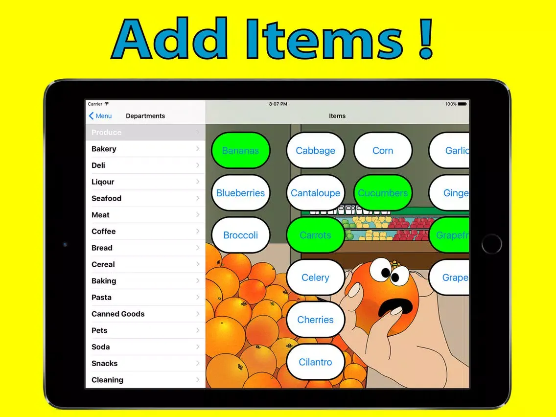 Grocery Tag - Grocery List - Shopping List iPad 应用截图