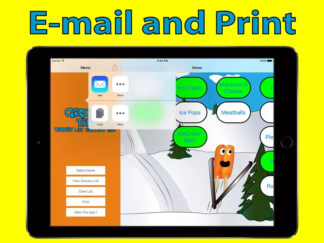 Grocery Tag - Grocery List - Shopping List iPad 应用截图