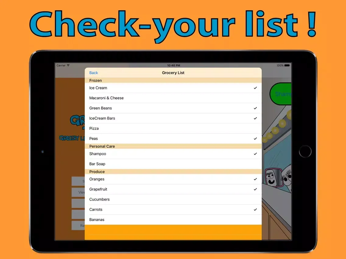 Grocery Tag - Grocery List - Shopping List iPad 应用截图