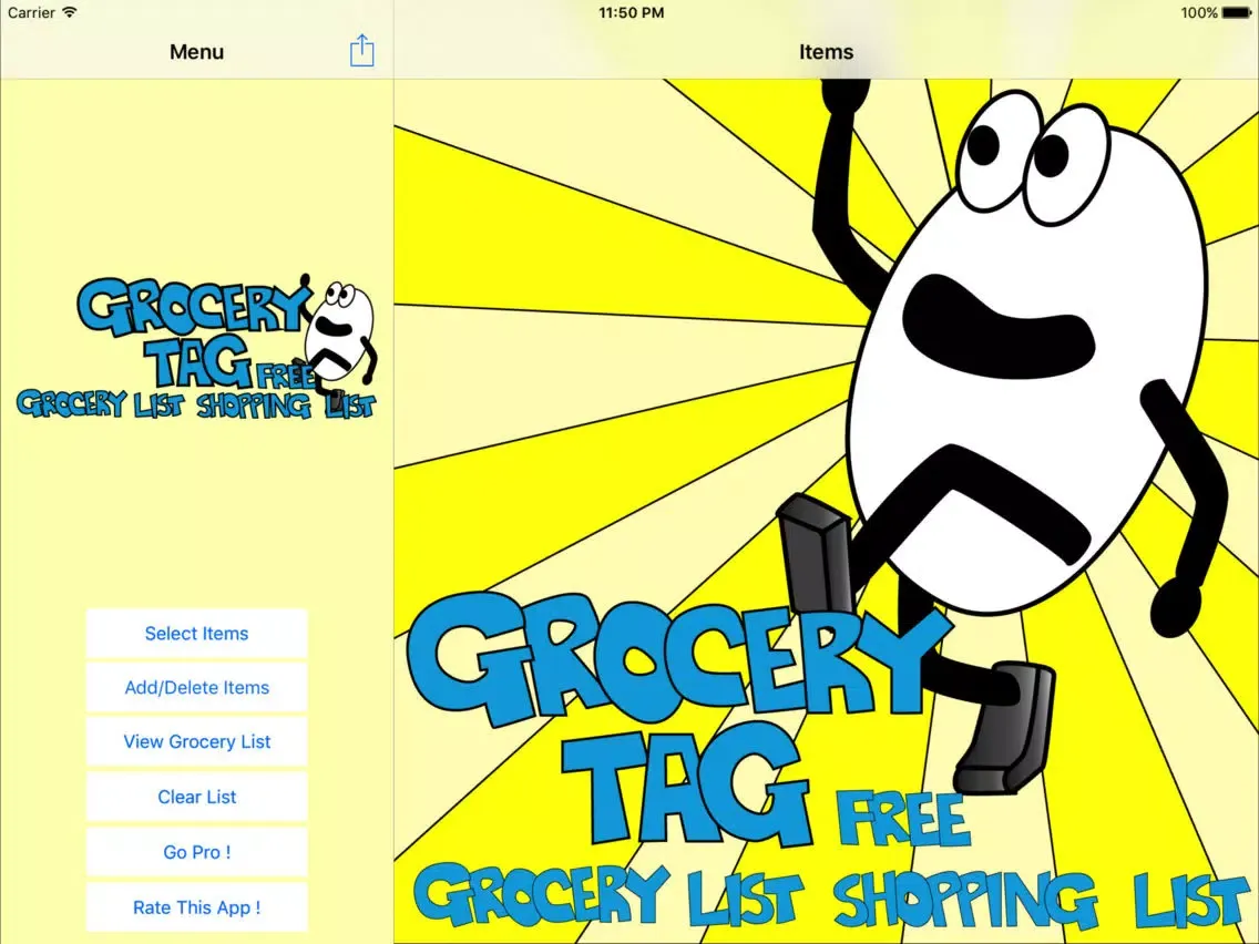 Tangkapan skrin Grocery Tag Lite - Grocery List - Shopping List iPad 