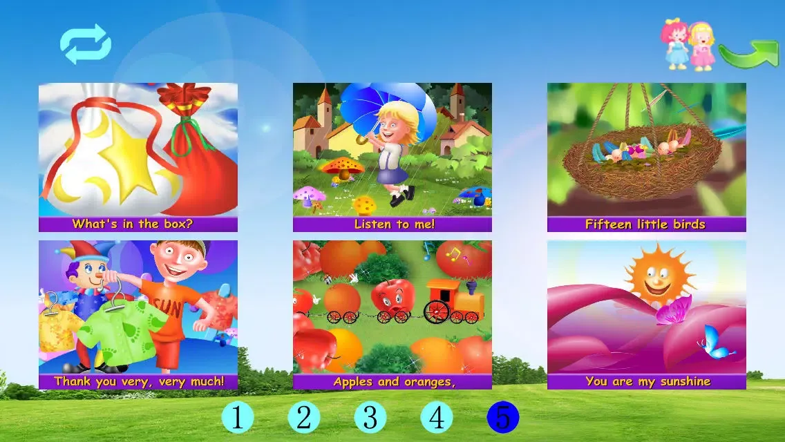 Ảnh chụp màn hình của Happy to learn English: Animated songs A
