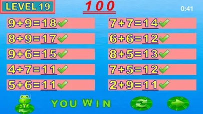 ภาพหน้าจอของ Easy learning addition - Smart frog kids math