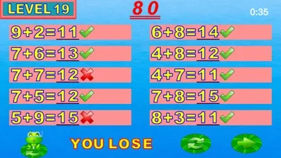 ภาพหน้าจอของ Easy learning addition - Smart frog kids math