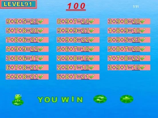 Zrzuty ekranu pupils mental arithmetic - second semester iPad 