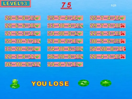 Zrzuty ekranu pupils mental arithmetic - second semester iPad 