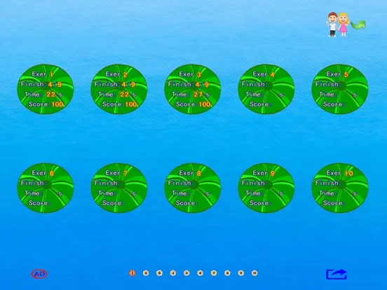 Zrzuty ekranu pupils mental arithmetic - second semester iPad 