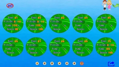 Captures d'écran de pupils mental arithmetic - fifth semester