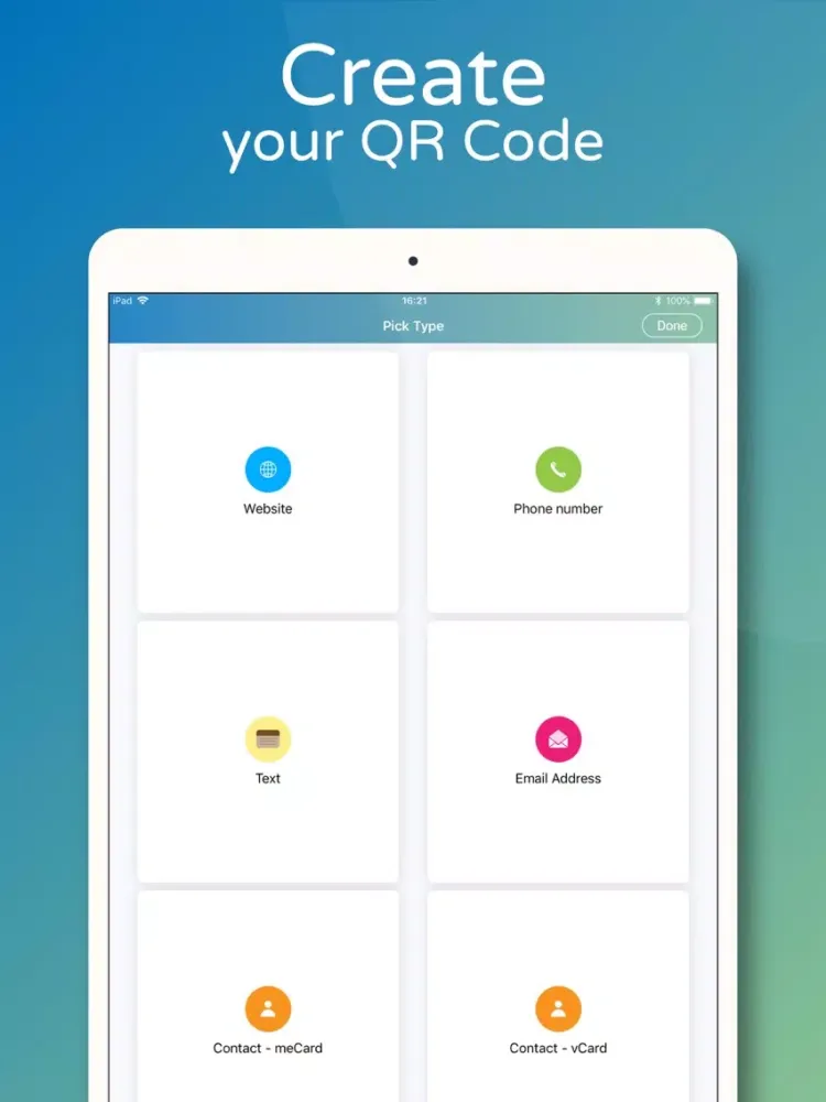 Capturas de pantalla de QR Code Reader .. iPad 