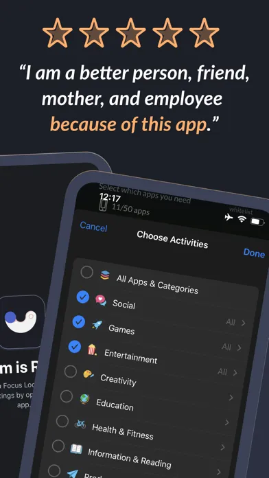 Focus Lock: Block Apps & Focus 스크린샷