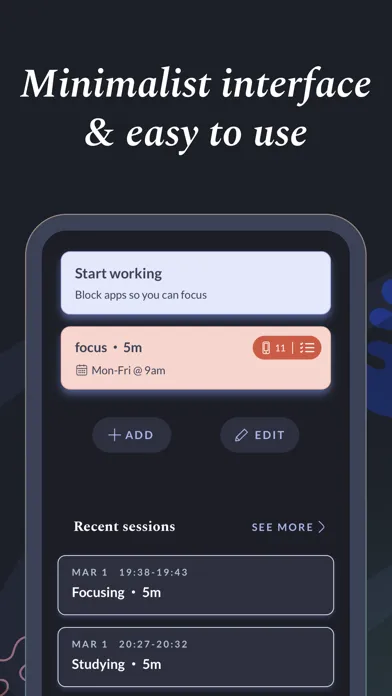 Focus Lock: Block Apps & Focus 스크린샷