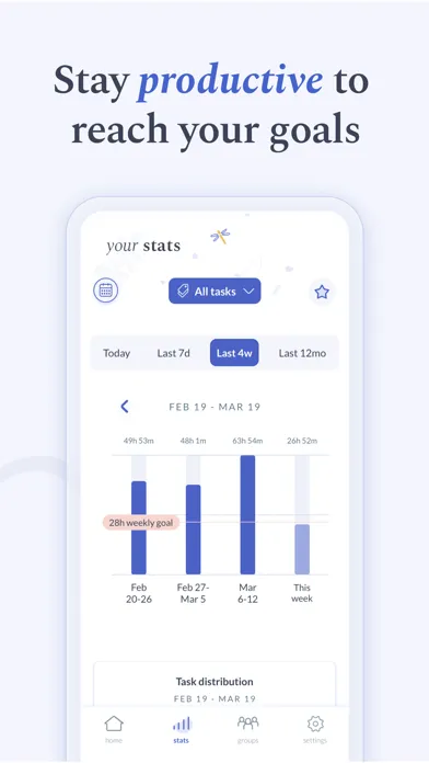 Capturas de tela do Flipd: focus & study timer