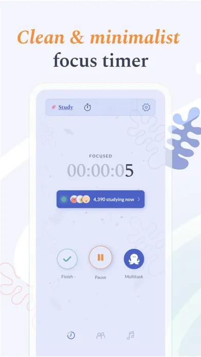 Capturas de tela do Flipd: focus & study timer