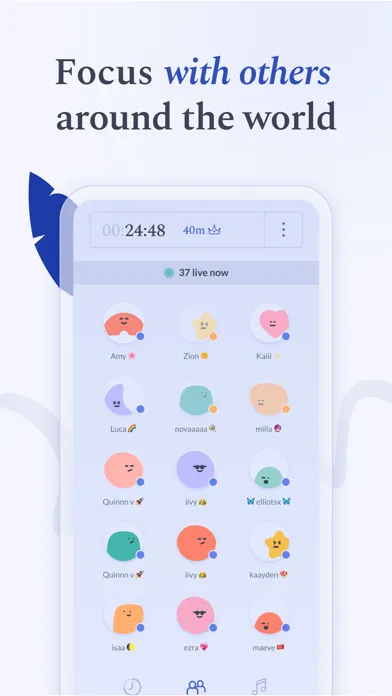 Capturas de tela do Flipd: focus & study timer