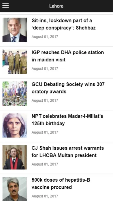 Captures d'écran de The Nation Newspaper