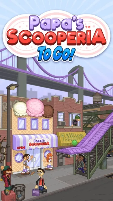Captures d'écran de Papa's Scooperia To Go!