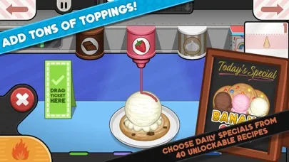 Captures d'écran de Papa's Scooperia To Go!