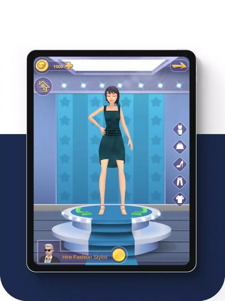 Capturas de tela do Fashion Queen Super Model iPad 