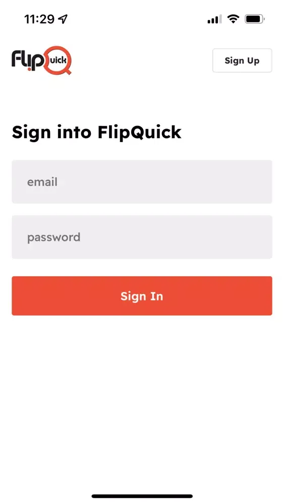 Capturas de tela do FlipQuick