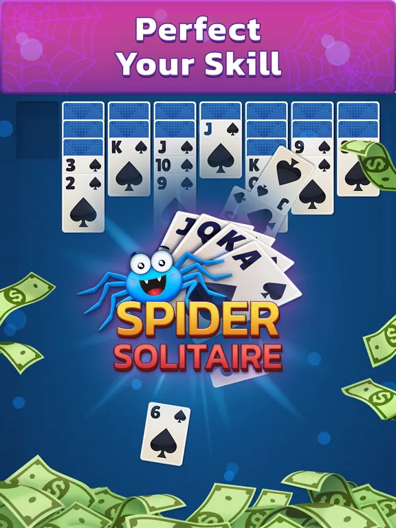 Spider Solitaire: Cash Games iPad 应用截图