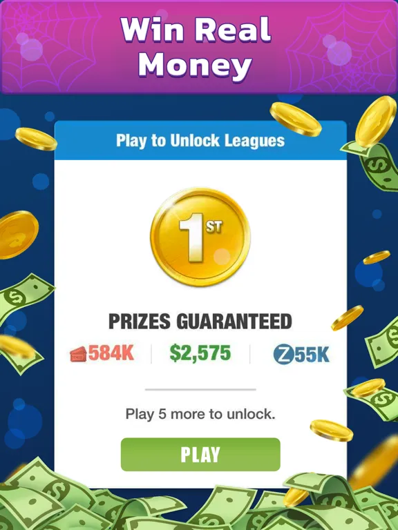 Spider Solitaire: Cash Games iPad 应用截图