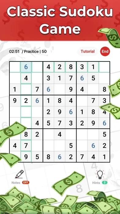 Sudoku: Learn! Solve! Win Cash Screenshots
