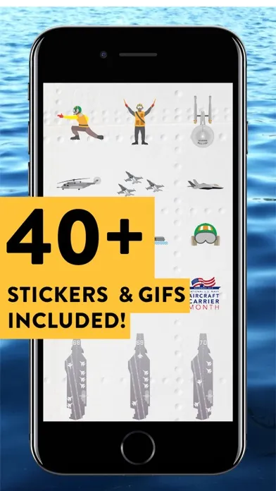 Capturas de tela do Aircraft Carrier Stickers