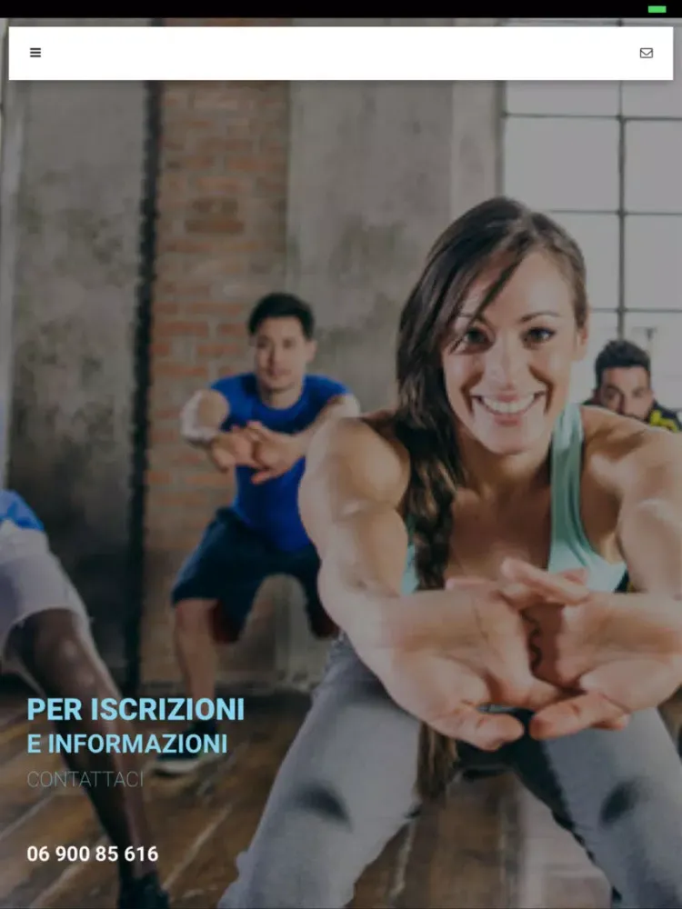 Tangkapan skrin BlueGym Monterotondo iPad 