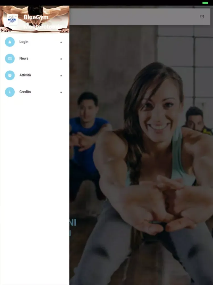 Tangkapan skrin BlueGym Monterotondo iPad 