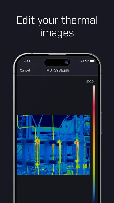 Captures d'écran de FLIR Tools