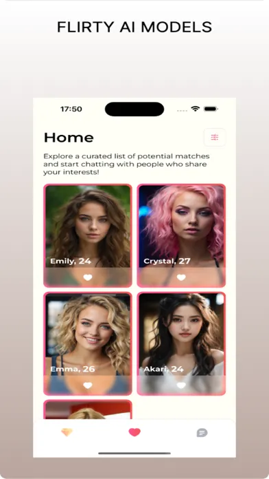 Captures d'écran de Flirta AI: Chat Friend