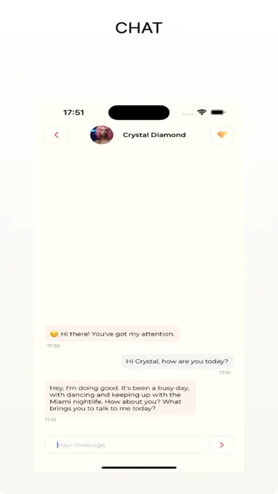 Captures d'écran de Flirta AI: Chat Friend