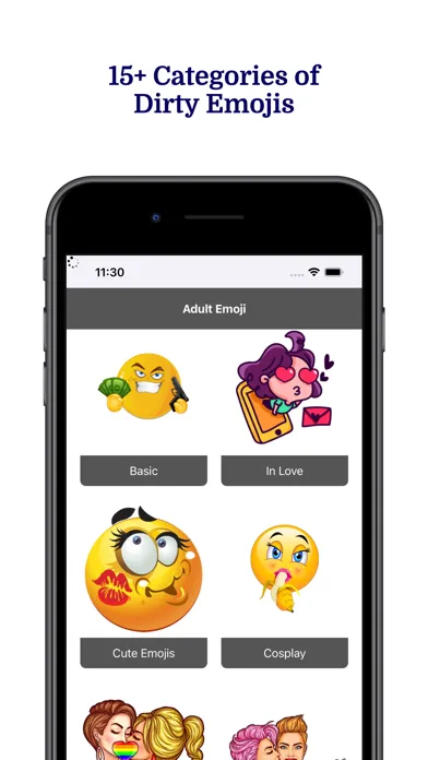 Tangkapan layar Adult Emoji Dirty: Flirtycon