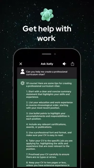Ảnh chụp màn hình của Chat with Xatly AI