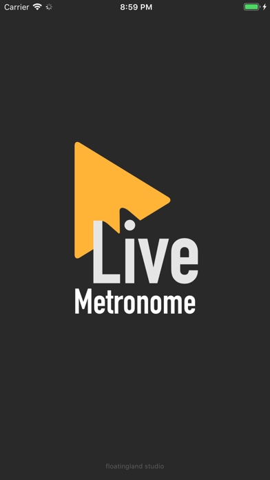 Capturas de tela do Live Metronome