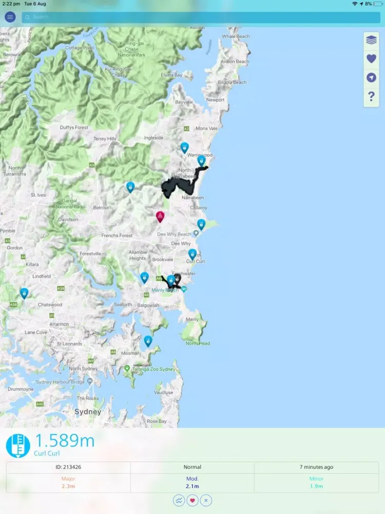 ภาพหน้าจอของ Floods Near Me NSW iPad 