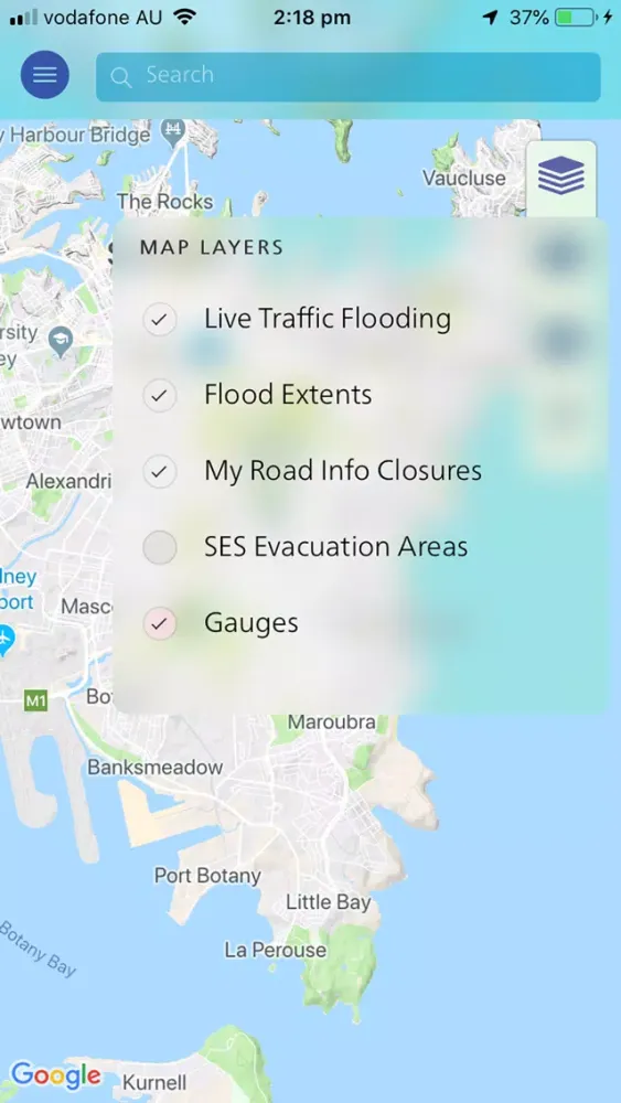 ภาพหน้าจอของ Floods Near Me NSW