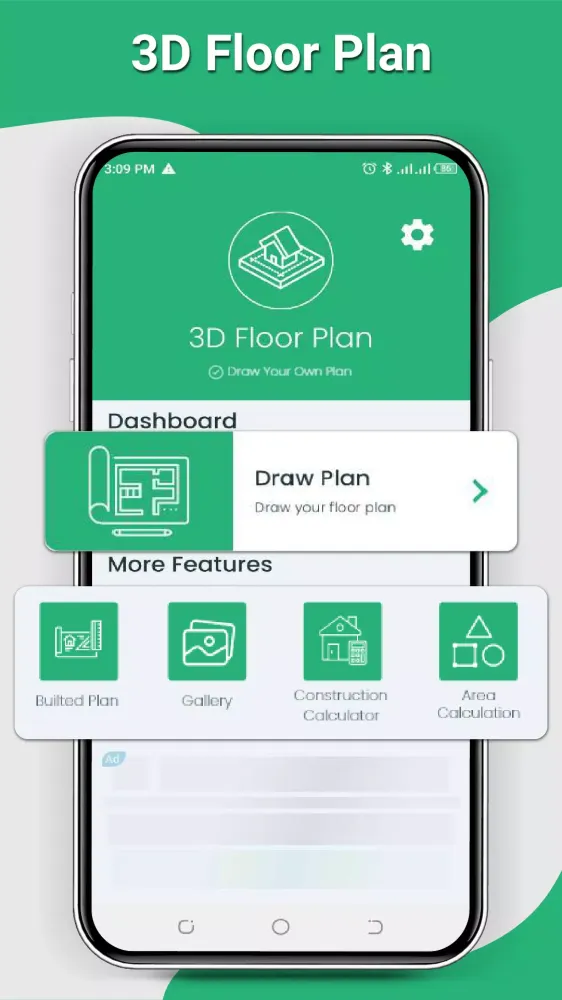 Ảnh chụp màn hình của Draw Floor,3D Floor Plan Ideas