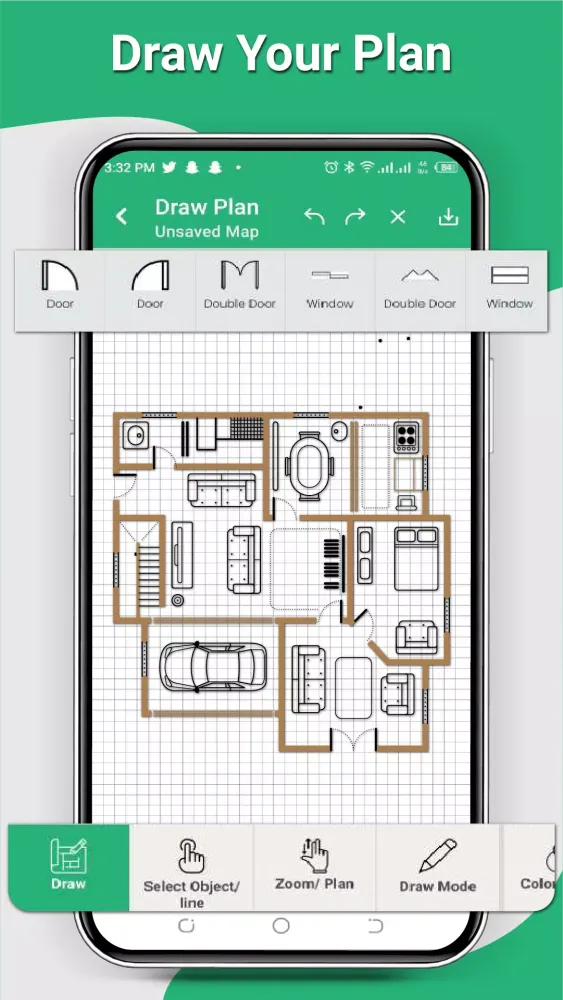 Ảnh chụp màn hình của Draw Floor,3D Floor Plan Ideas